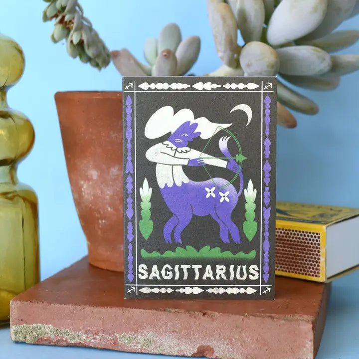 Sagittarius Birthday Mini Card by Printer Johnson