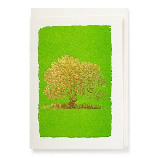 Gold Oak Tree | Letterpress Cards | Small Cards by Archivist Gallery