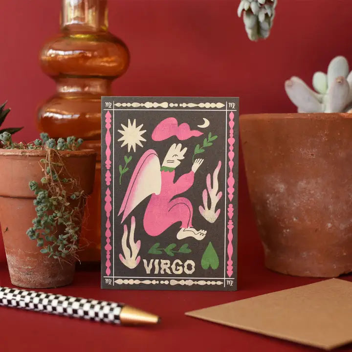 Virgo Birthday Mini Card by Printer Johnson