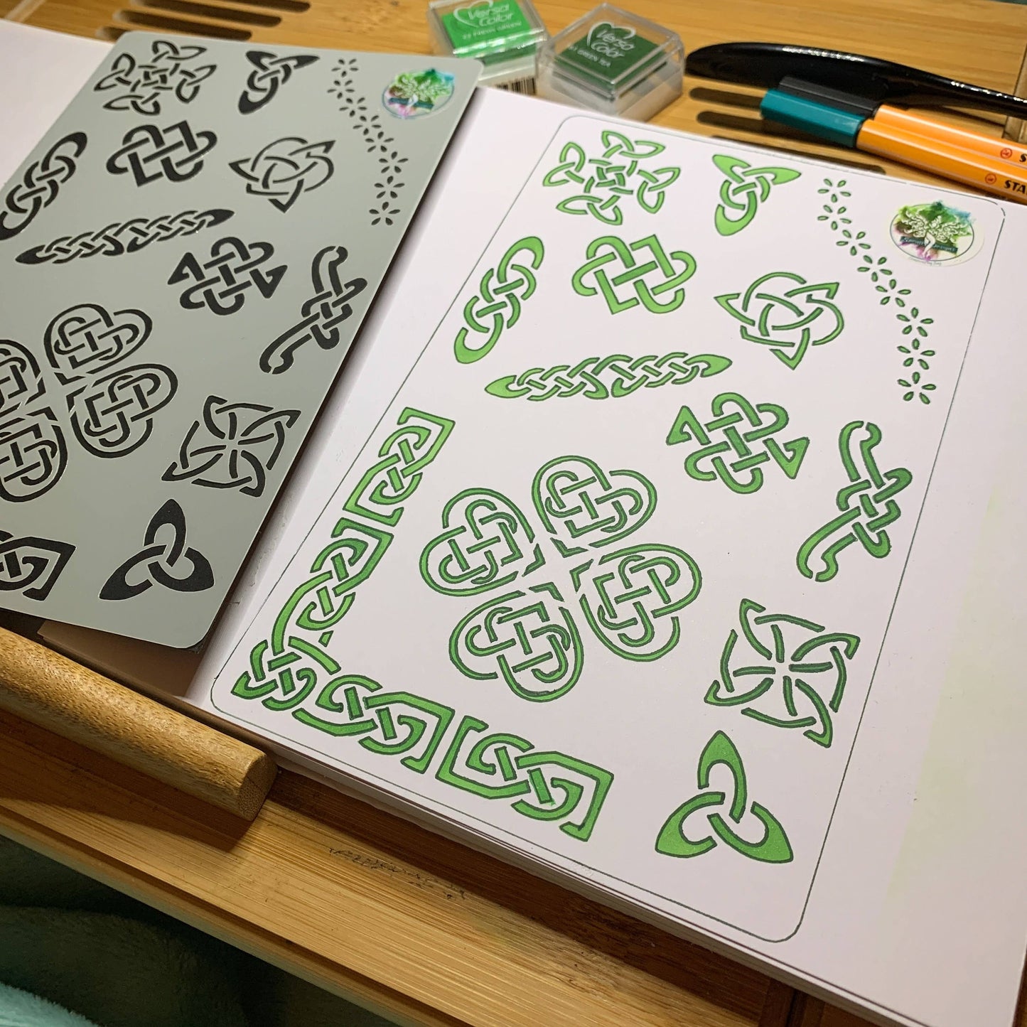 Celtic Viking Knots Stencil - Design 1