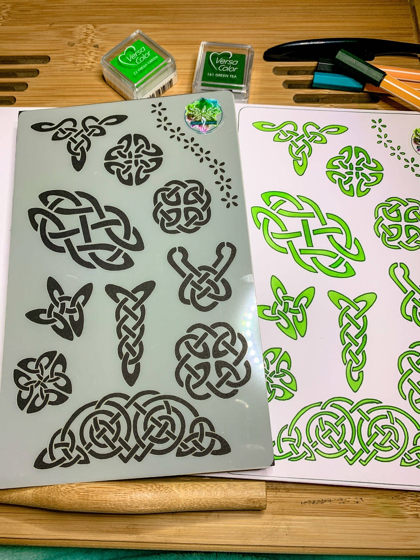 Celtic Viking Knots Stencil - Design 3