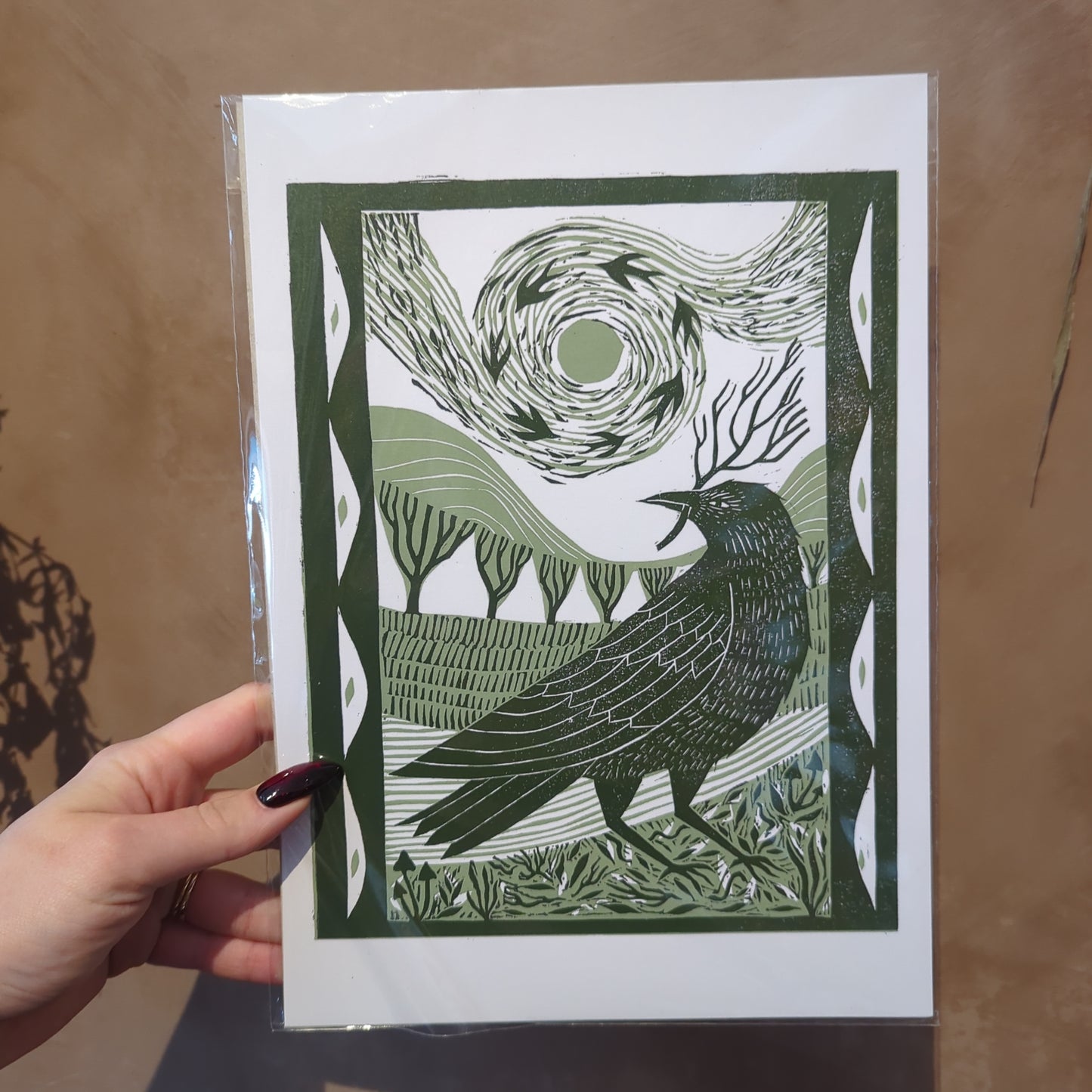 "Crow" Print by Flora Dewar