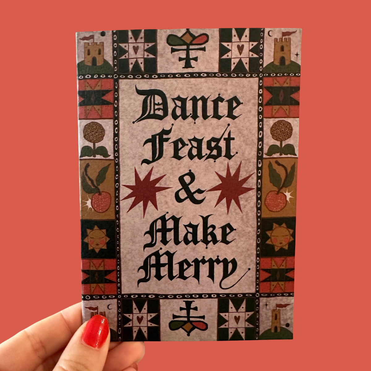 Make Merry! - Joyful medieval styled card