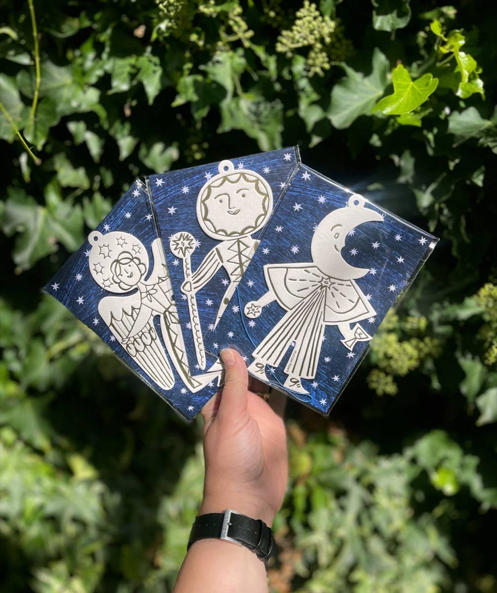 Moon Folk Ornament | Tree Decoration