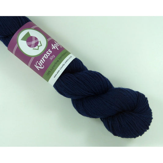 Kinross 4 Ply Yarn - Navy