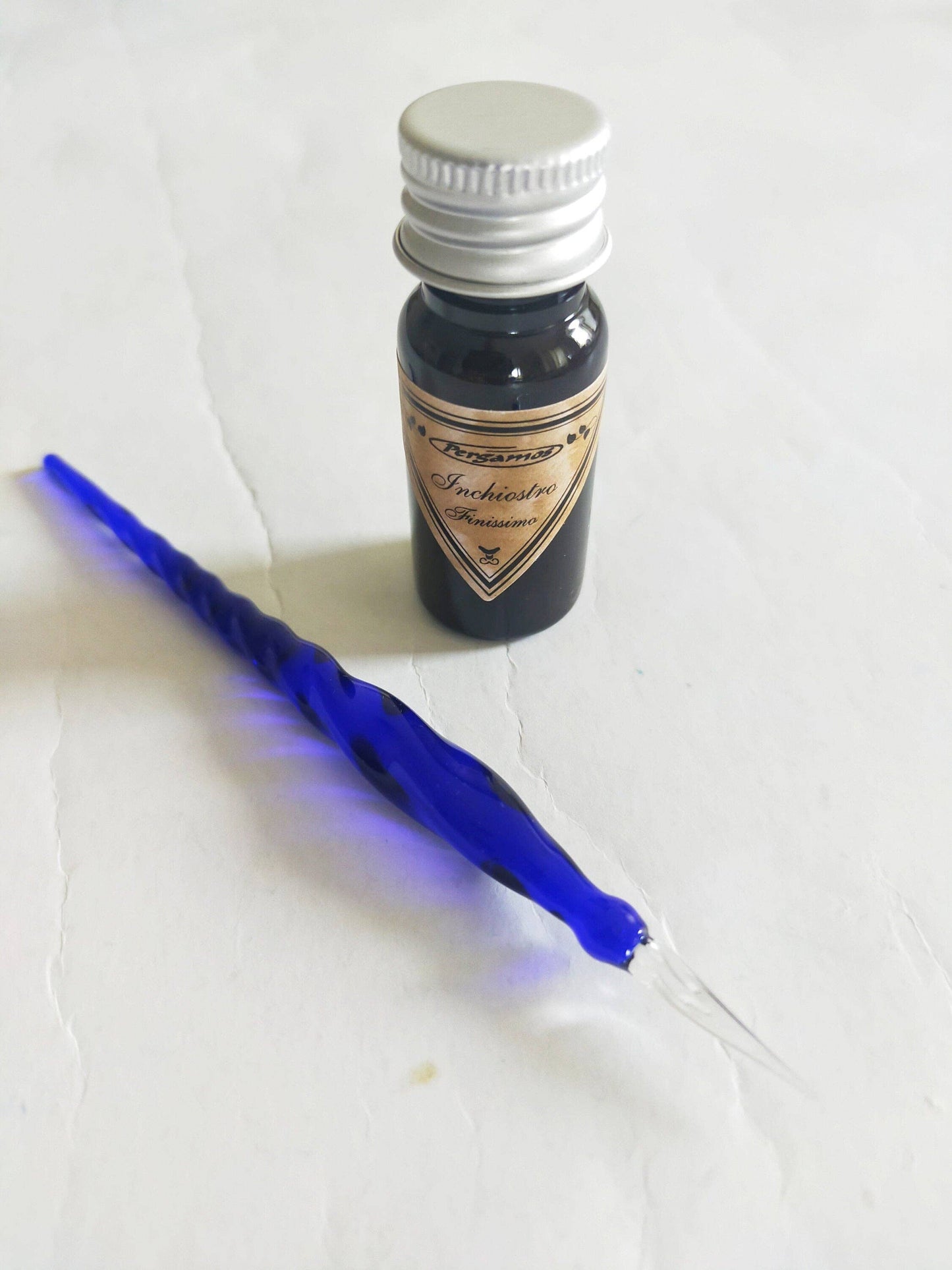 Mini Murano Glass Pen - Blue