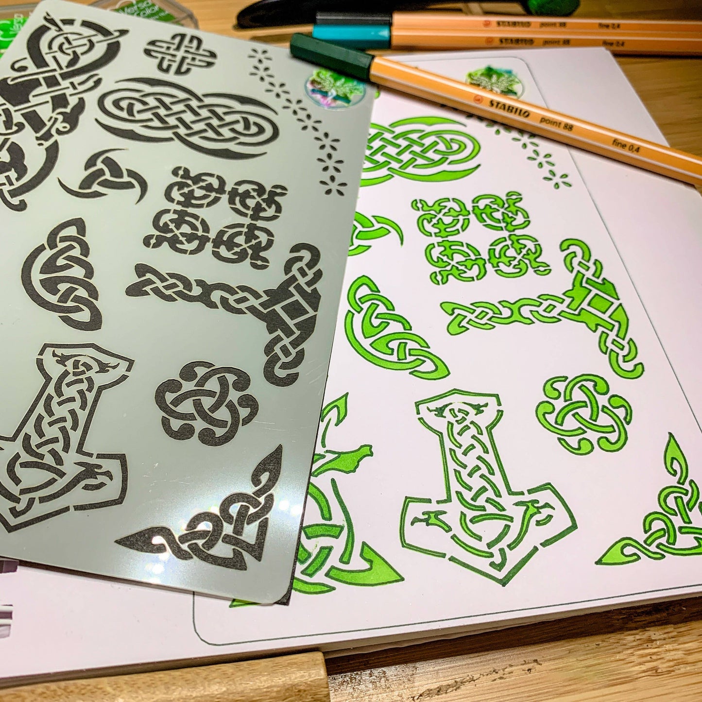 Celtic Viking Knots Stencil - Design 2