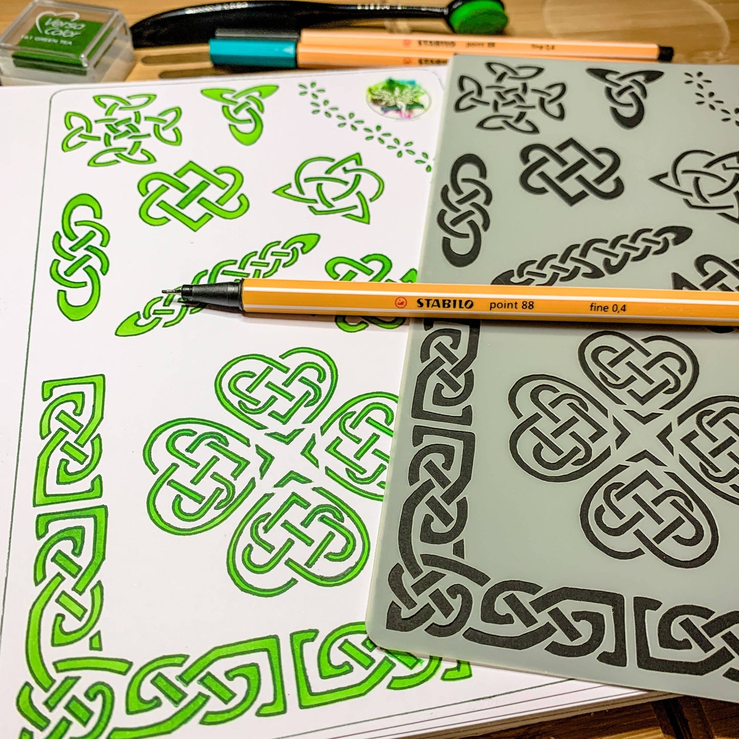 Celtic Viking Knots Stencil - Design 1