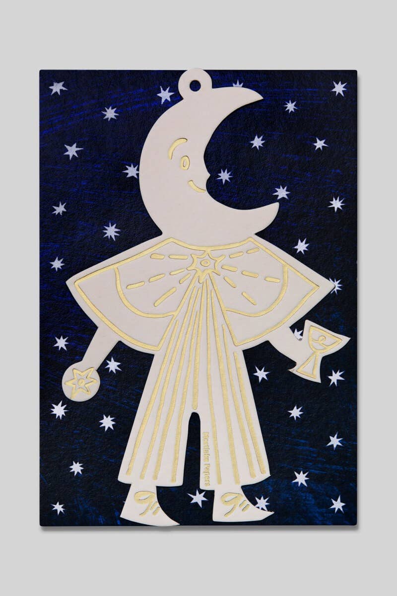 Moon Folk Ornament | Tree Decoration