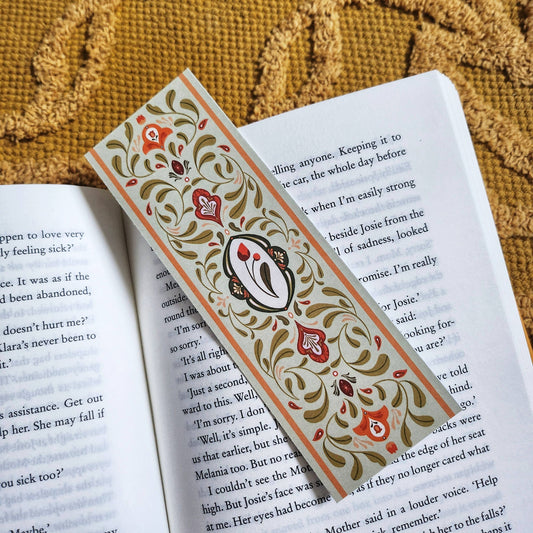 Mint Botanical Pattern Bookmark by Lione & Sheikh