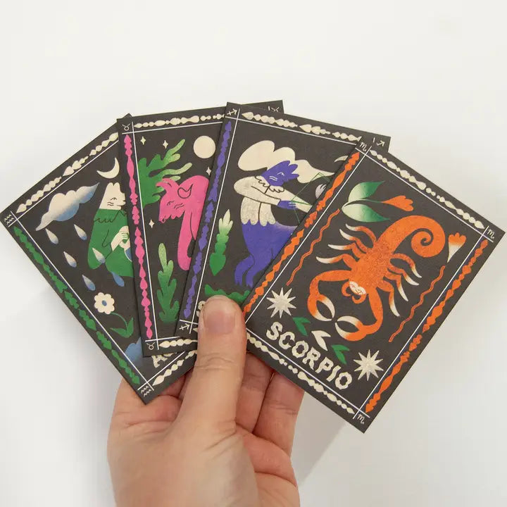 Pisces Birthday Mini Card by Printer Johnson