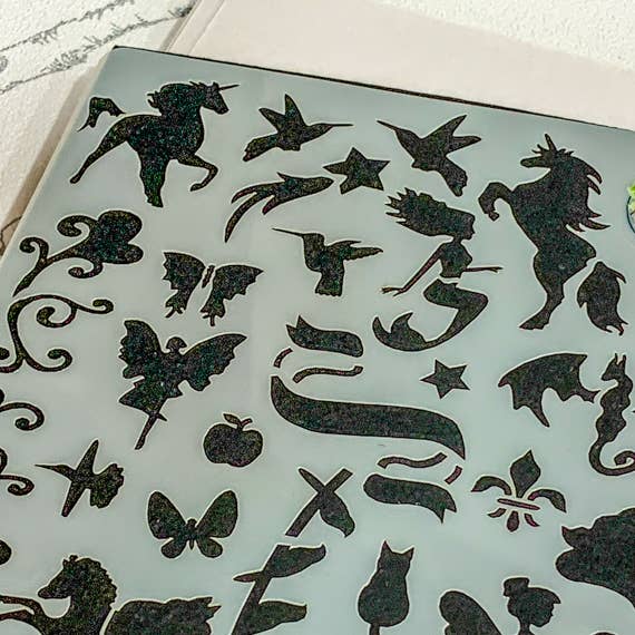 Magical Creatures Journal Stencil