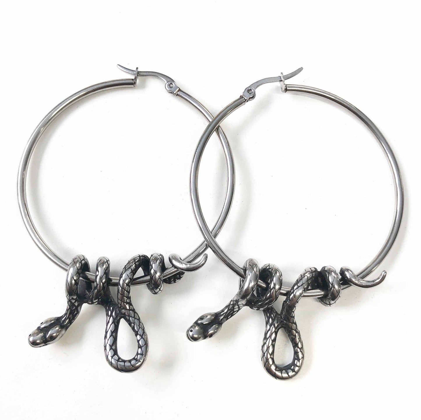 Serpent's Lair Snake Earrings