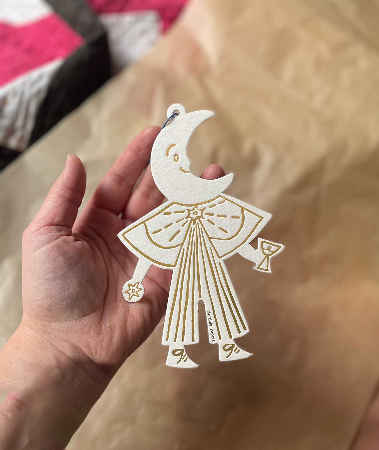 Moon Folk Ornament | Tree Decoration