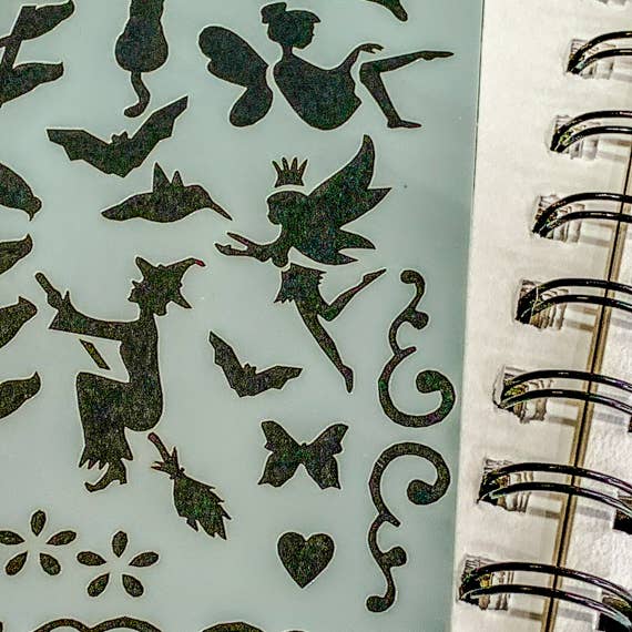 Magical Creatures Journal Stencil