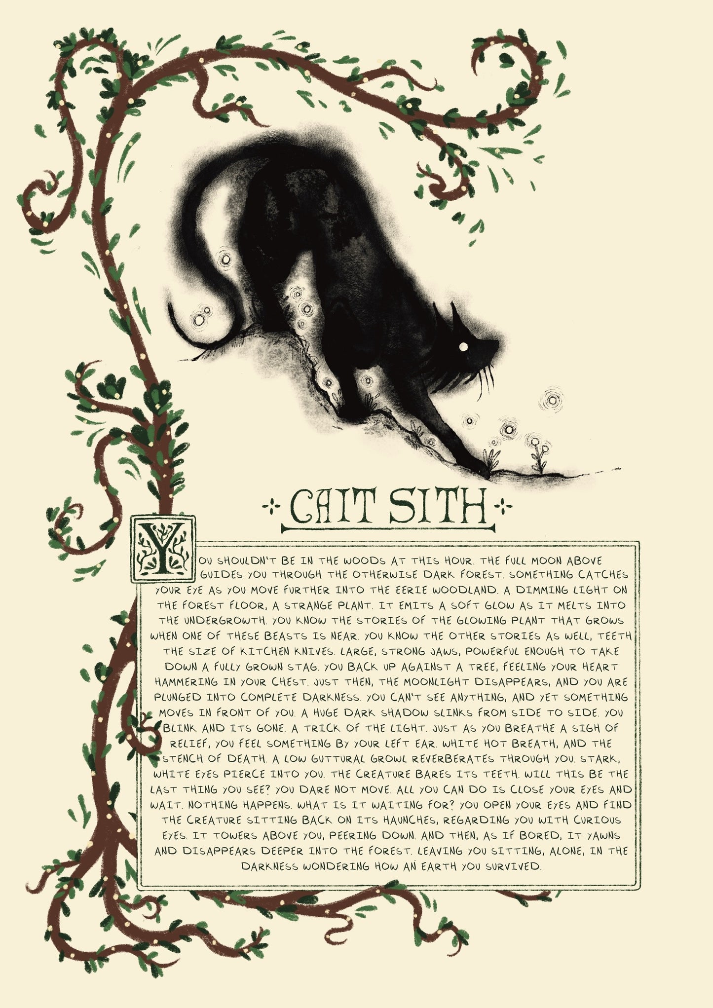 Cait Sith A5 Print