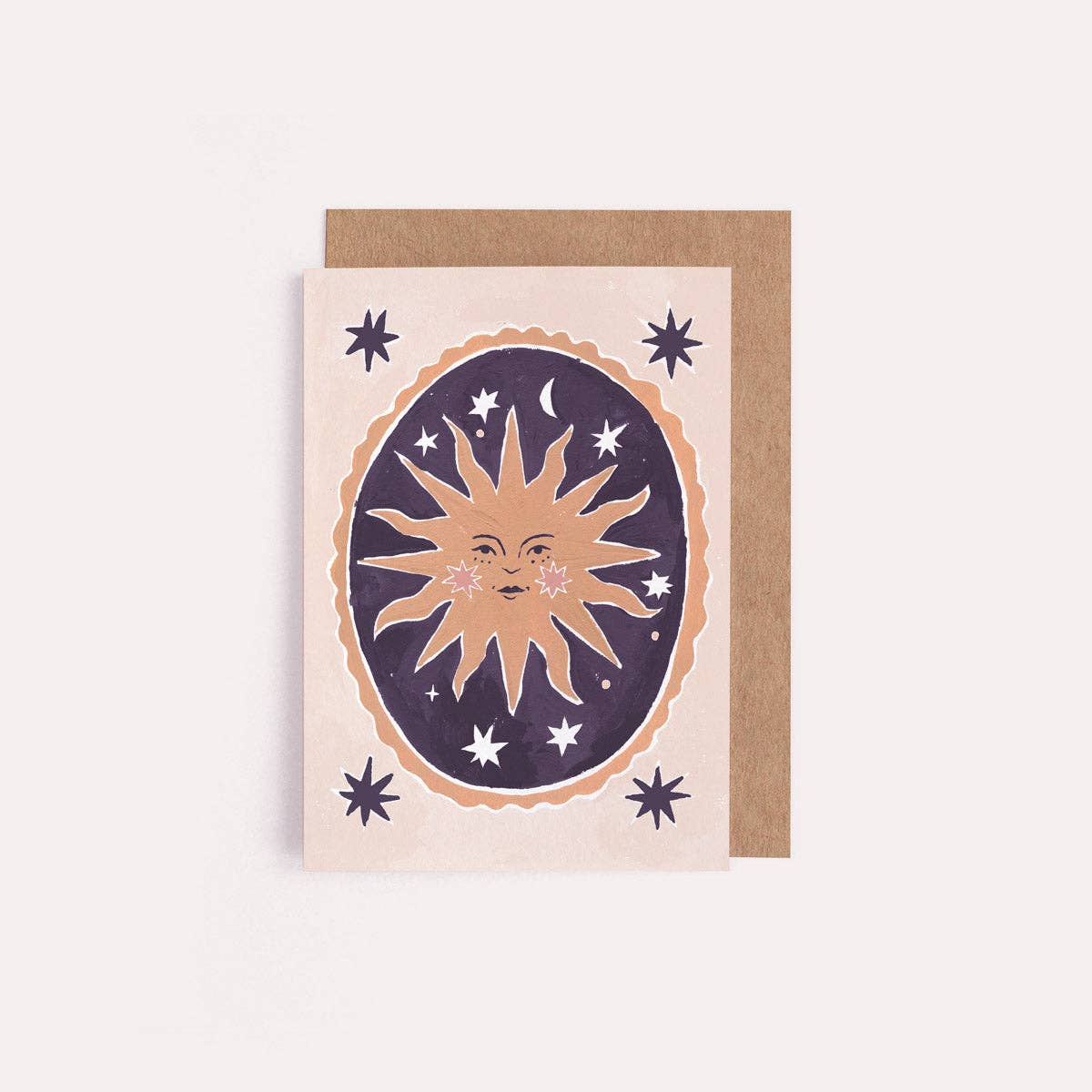 Smiling Sun Mini Card | Blank Card | Mini Greeting Cards