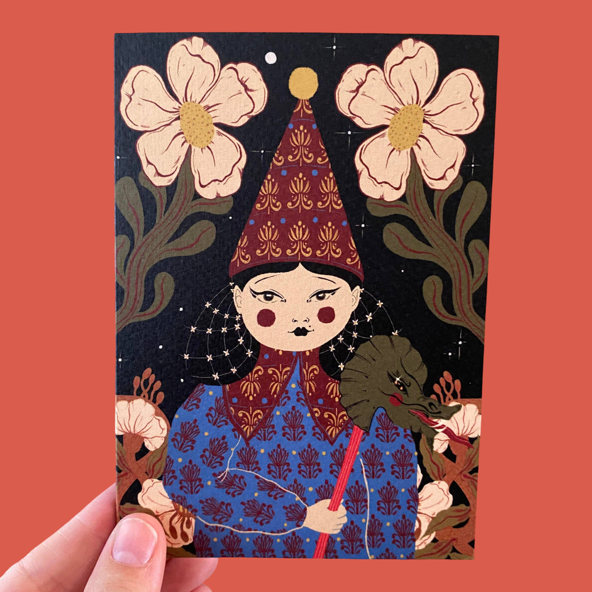 Floral celebration card