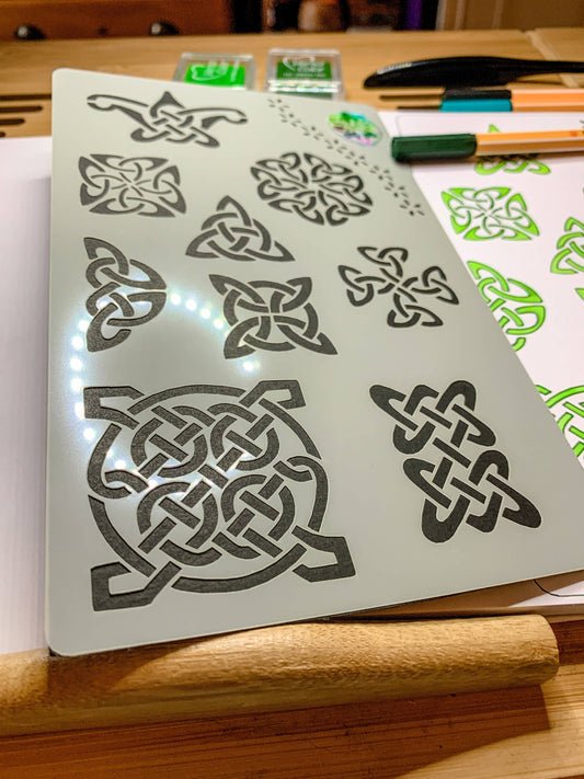 Celtic Viking Knots Stencil - Design 5
