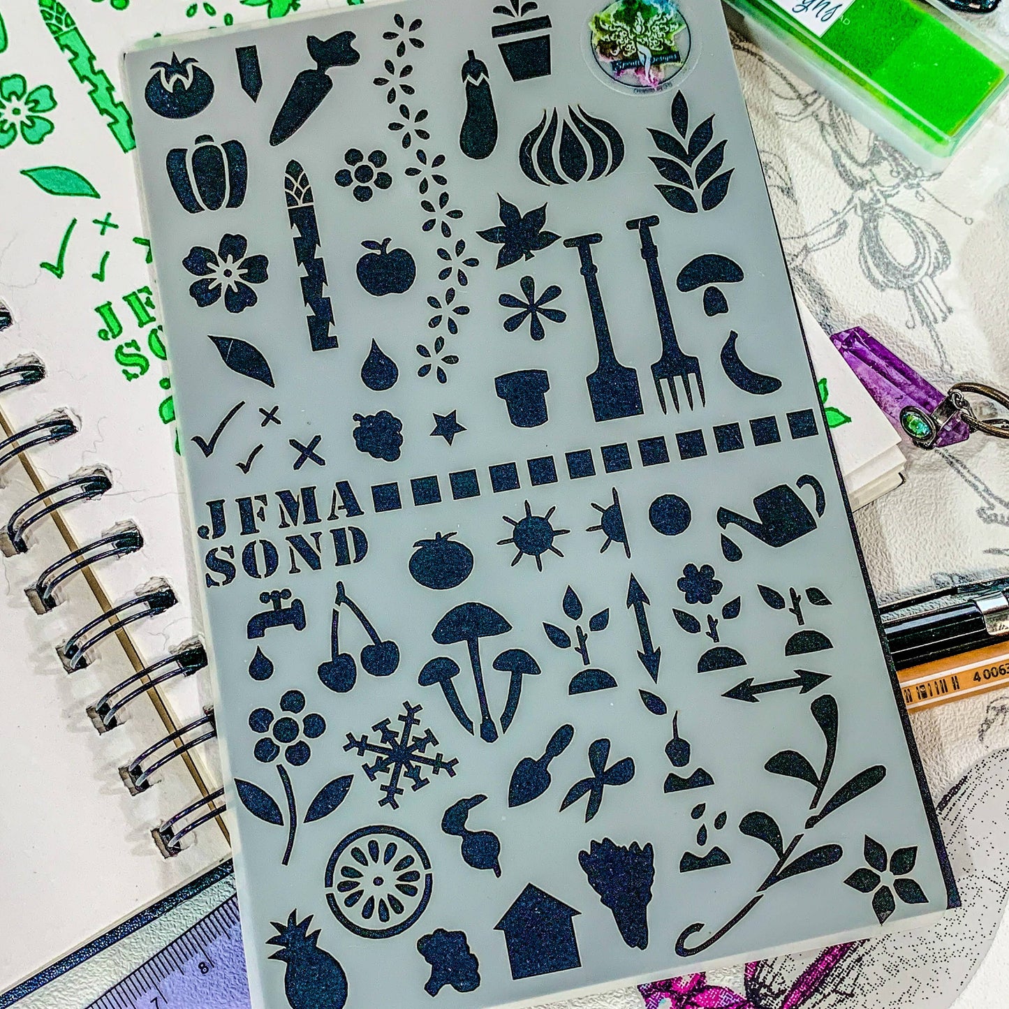 Garden Journal and Planting Stencil Kit