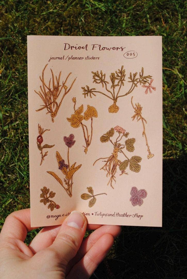 "Dried Flowers" Sticker Sheet