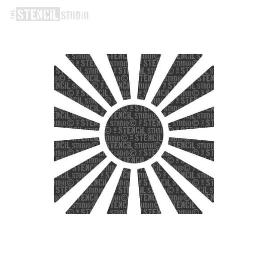 Sunburst Motif Stencil