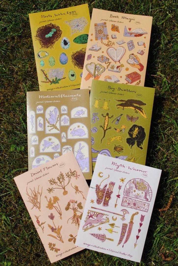 "Dried Flowers" Sticker Sheet