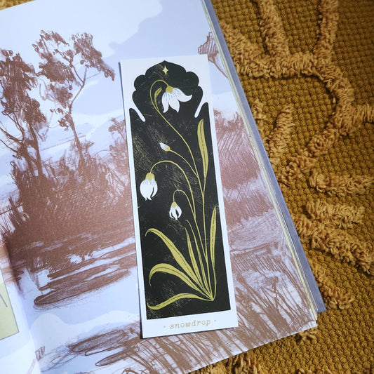 Botanical Snowdrop Bookmark by Lione & Sheikh