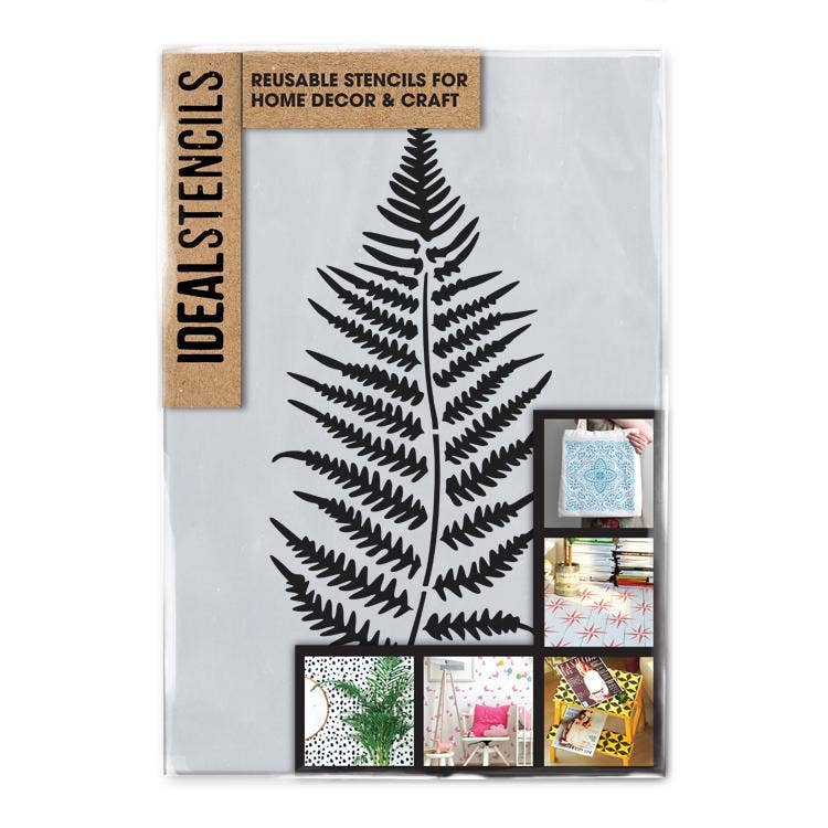 Fern Leaf Botanical Style Stencil