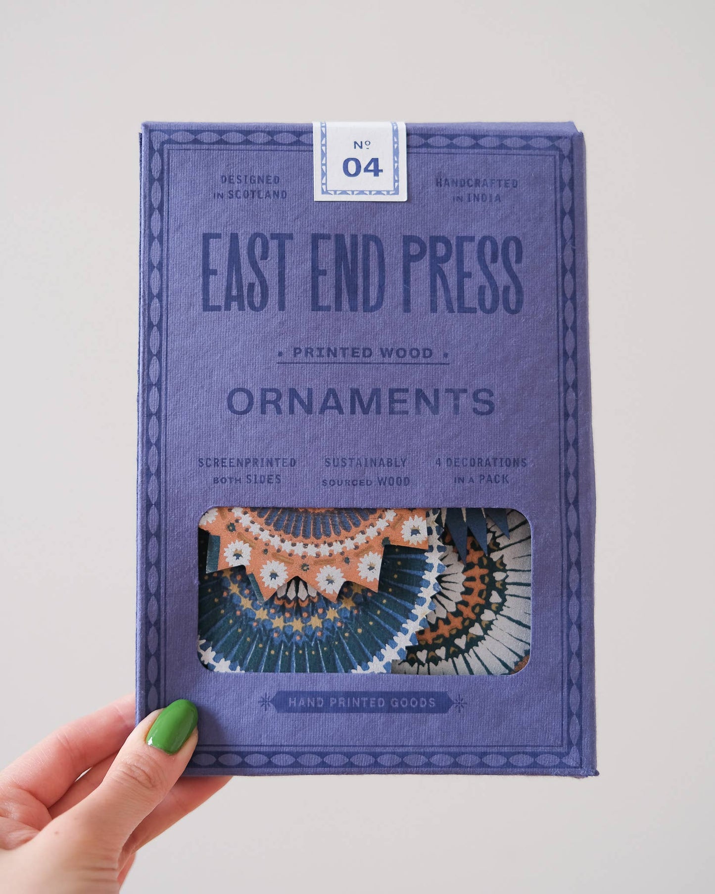 Stars Wooden Ornaments by East End Press