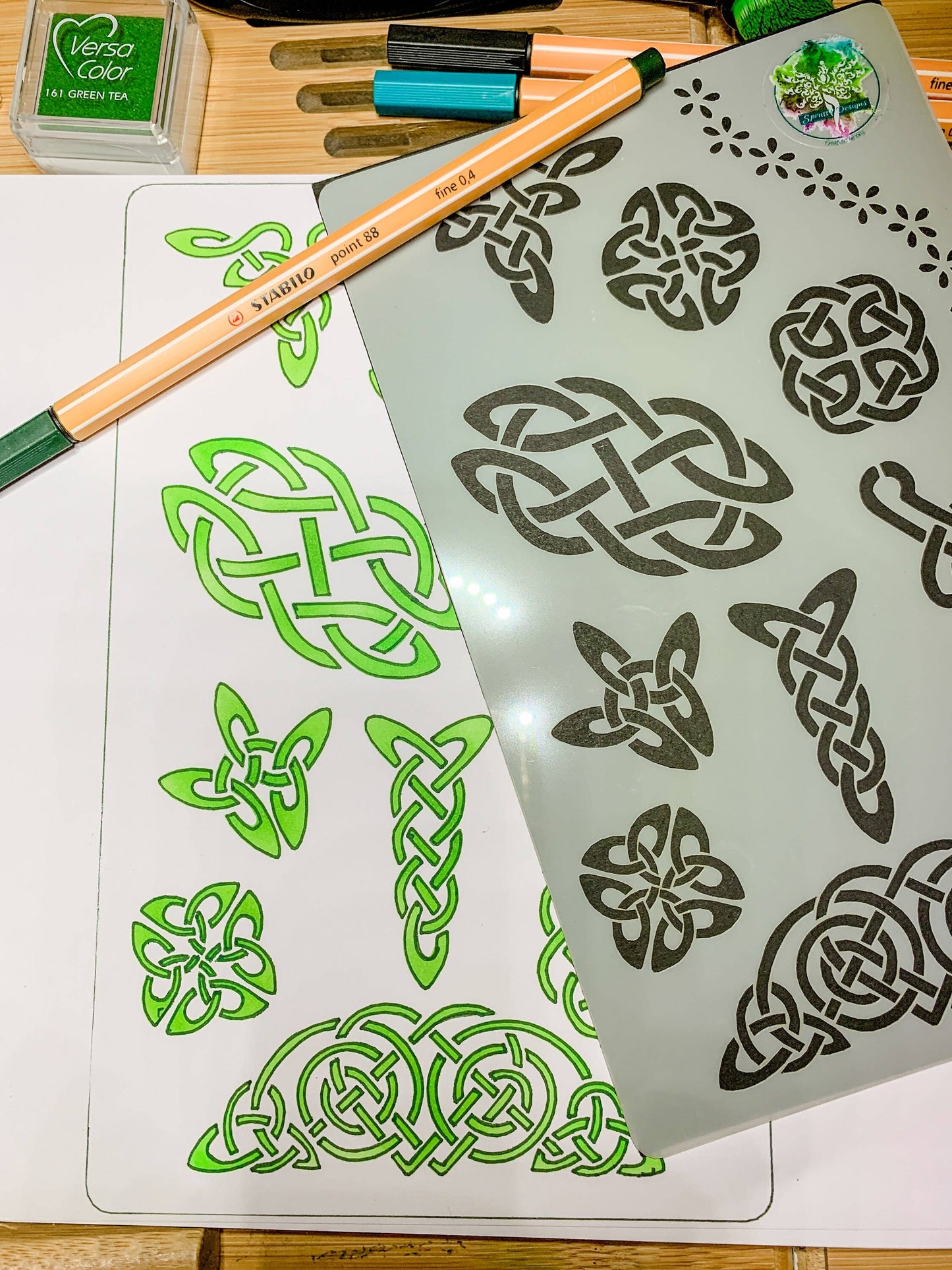 Celtic Viking Knots Stencil - Design 3