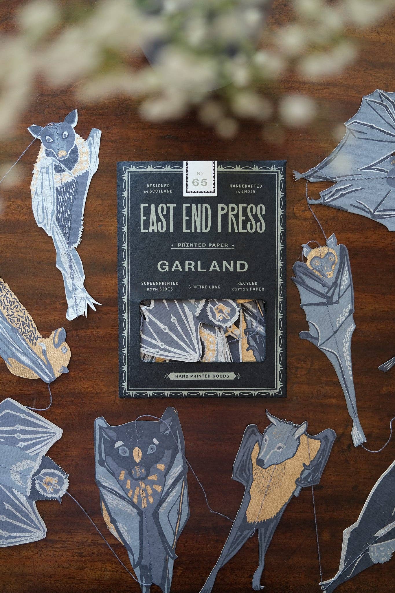 'Bats' Paper Garland by East End Press