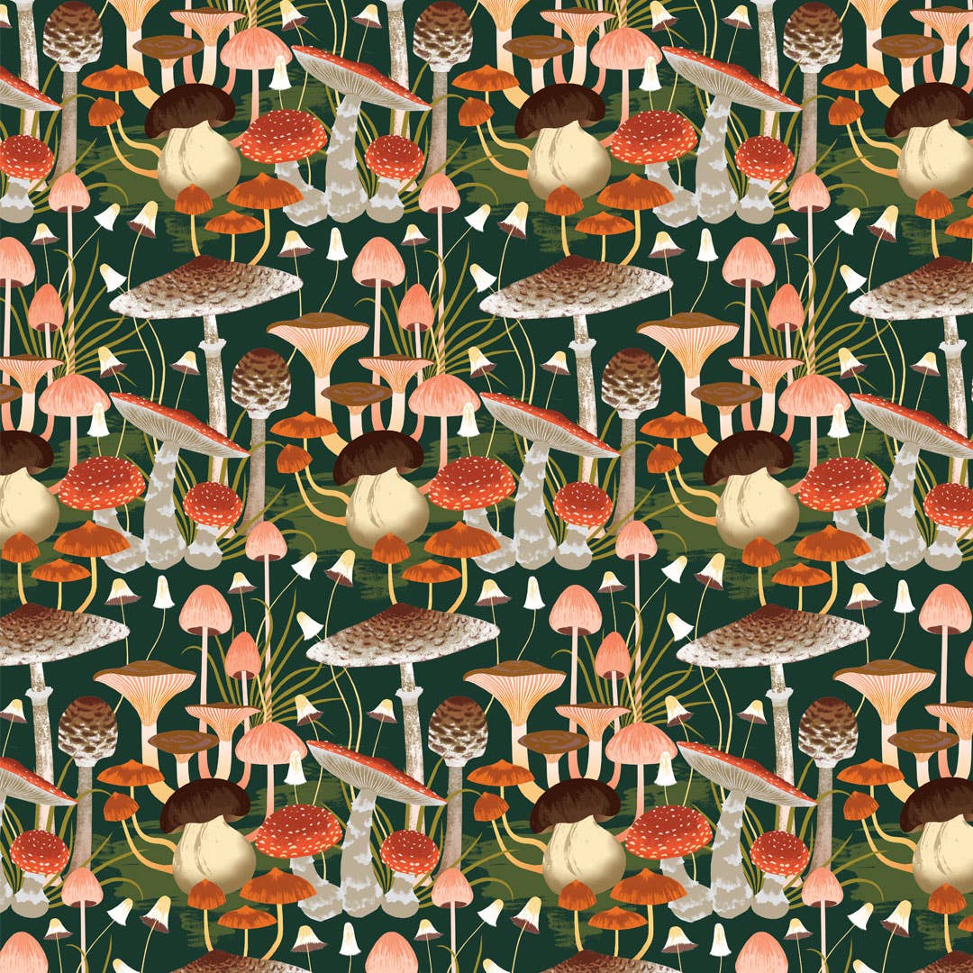 Fungi Mushroom Gift Wrap Sheets