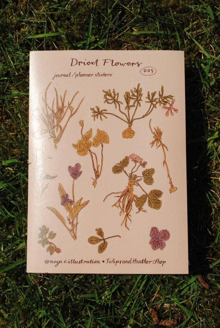 "Dried Flowers" Sticker Sheet