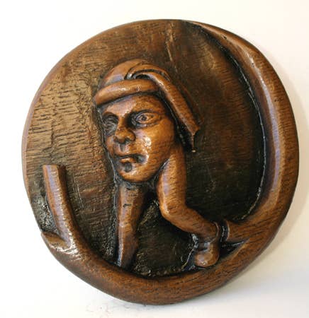 Medieval Mythical Blemmyae - Reproduction Cathedral Carving