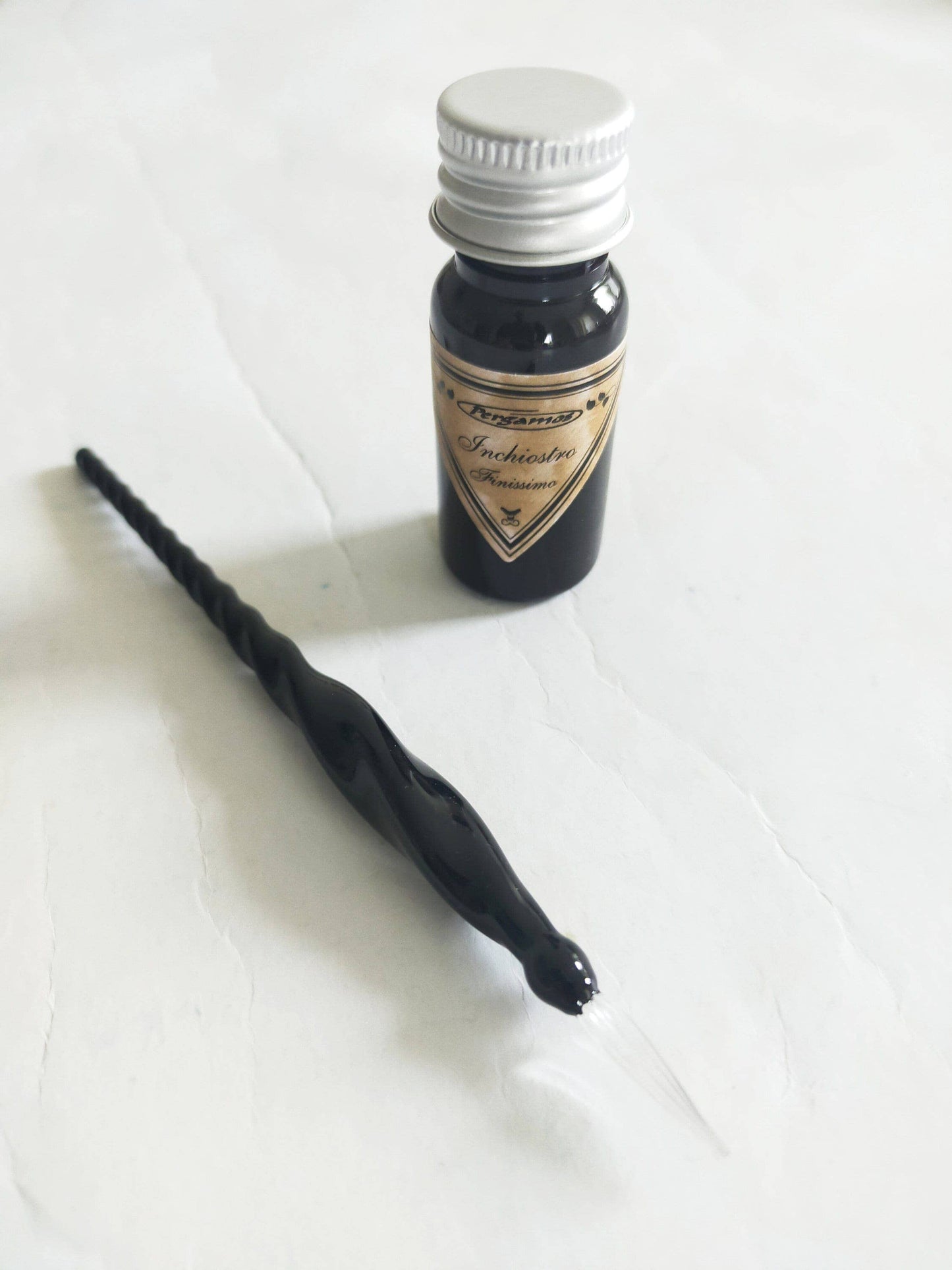 Mini Murano Glass Pen - Black