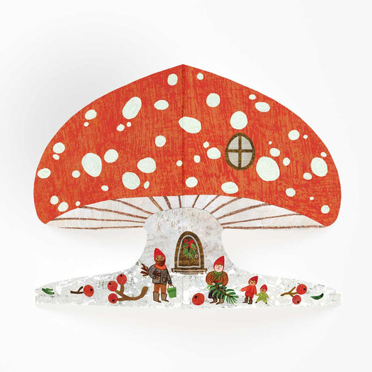 Snowy Mushroom Card | Christmas Card