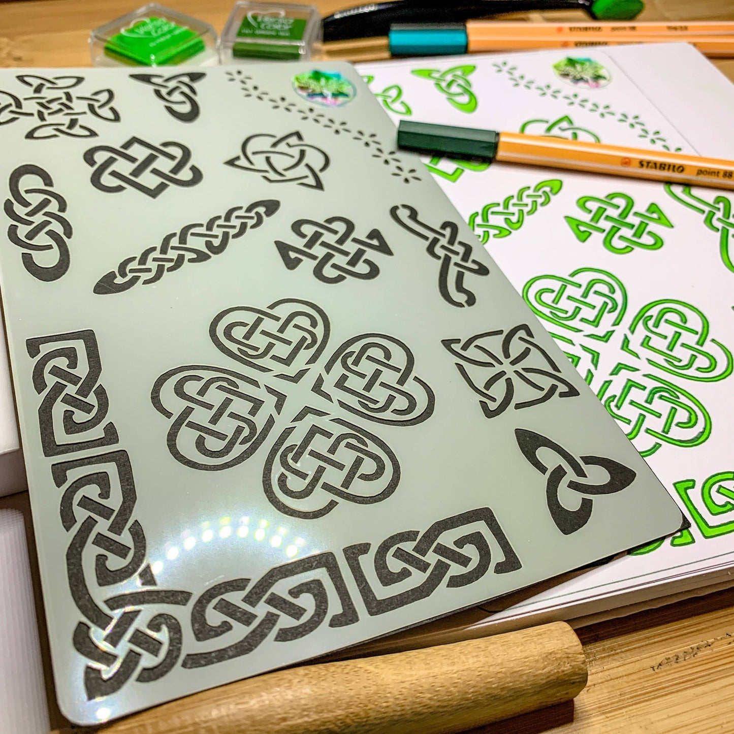 Celtic Viking Knots Stencil - Design 1