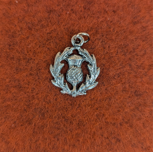Pewter Scottish Thistle Charm