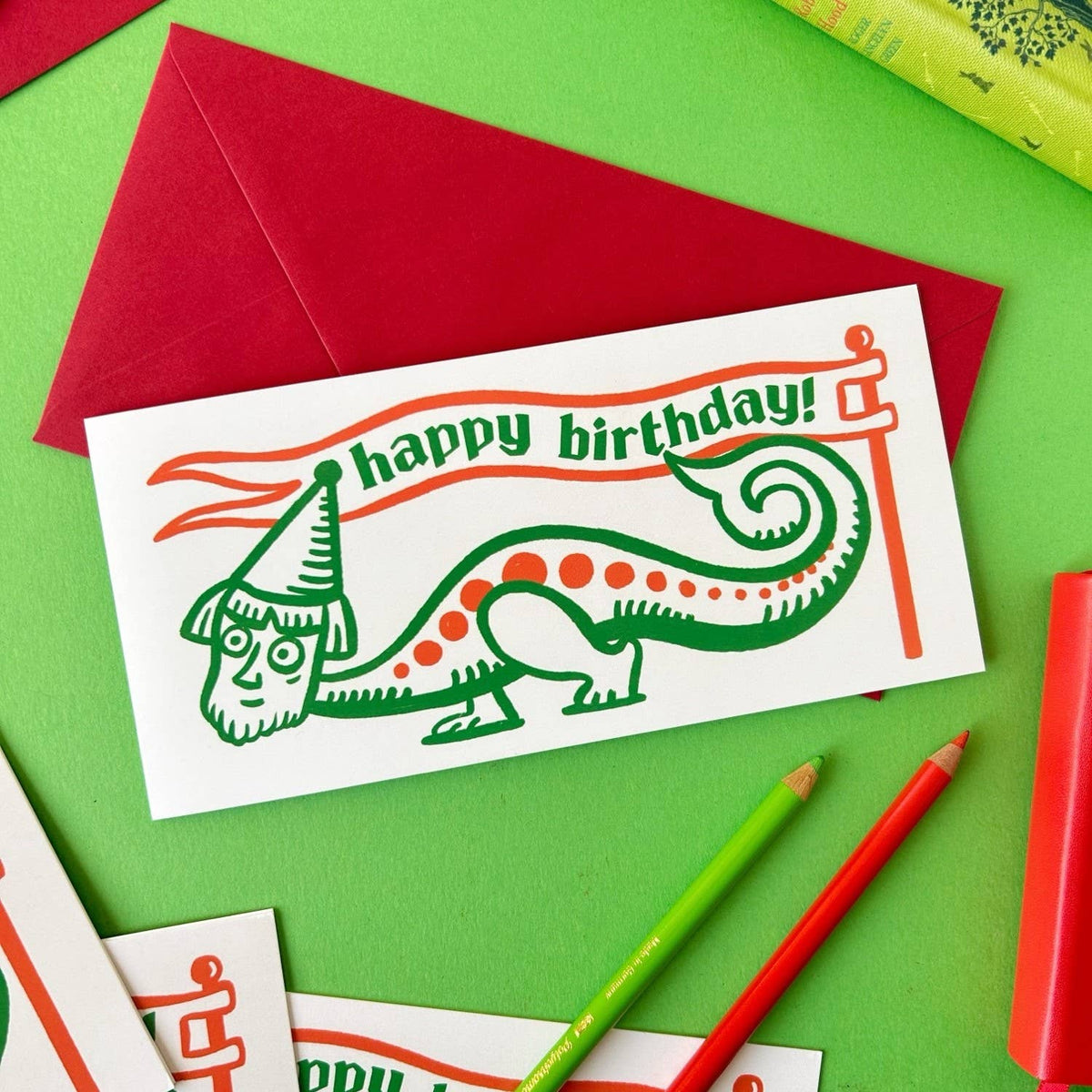 Medieval Wizard Guy Birthday Card