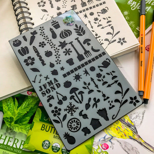 Garden Journal and Planting Stencil Kit
