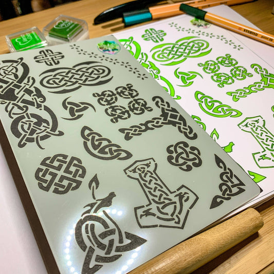 Celtic Viking Knots Stencil - Design 2