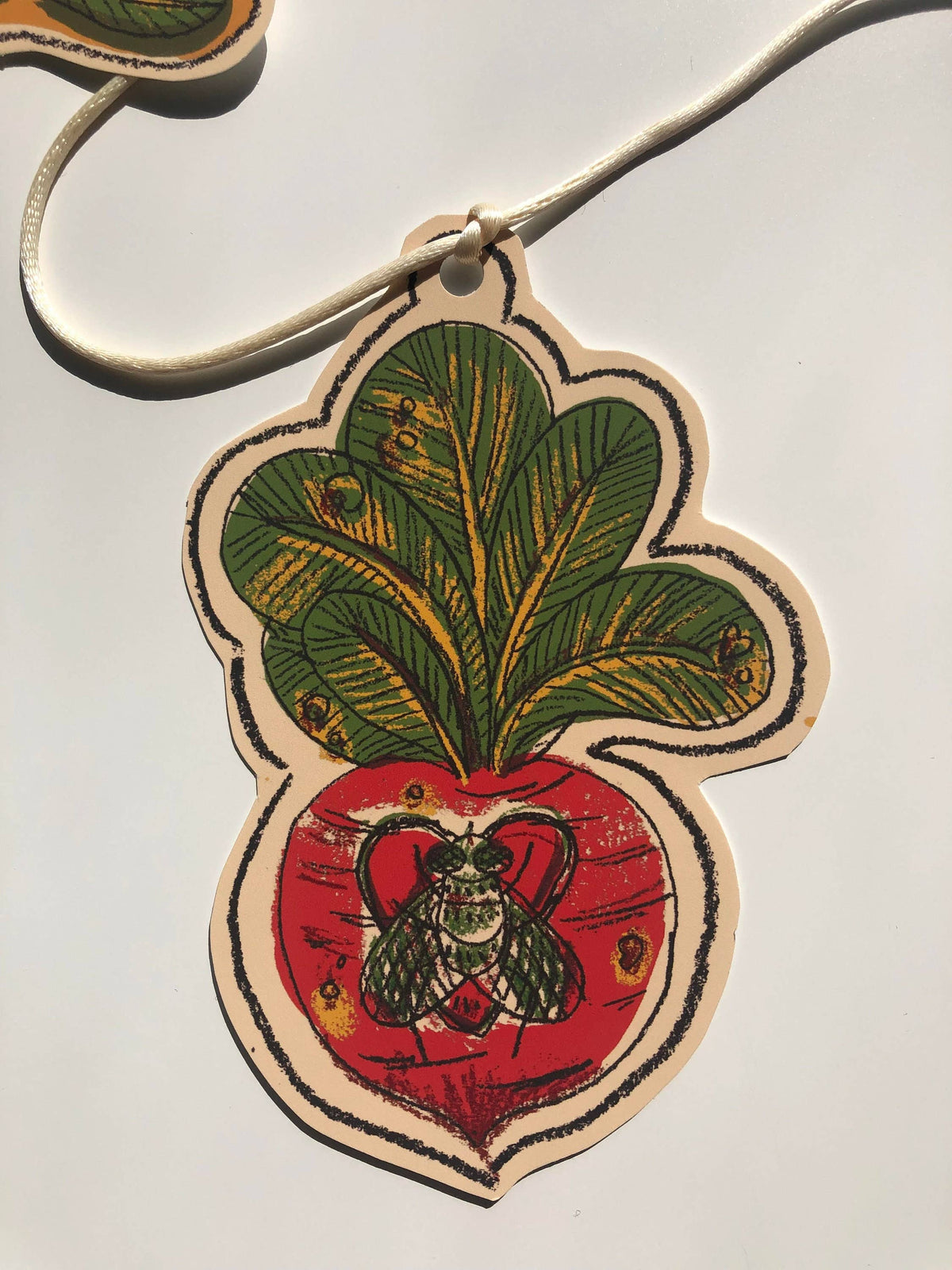 'Rabbit Radish Hands and Hear' Illustrated Paper Garland