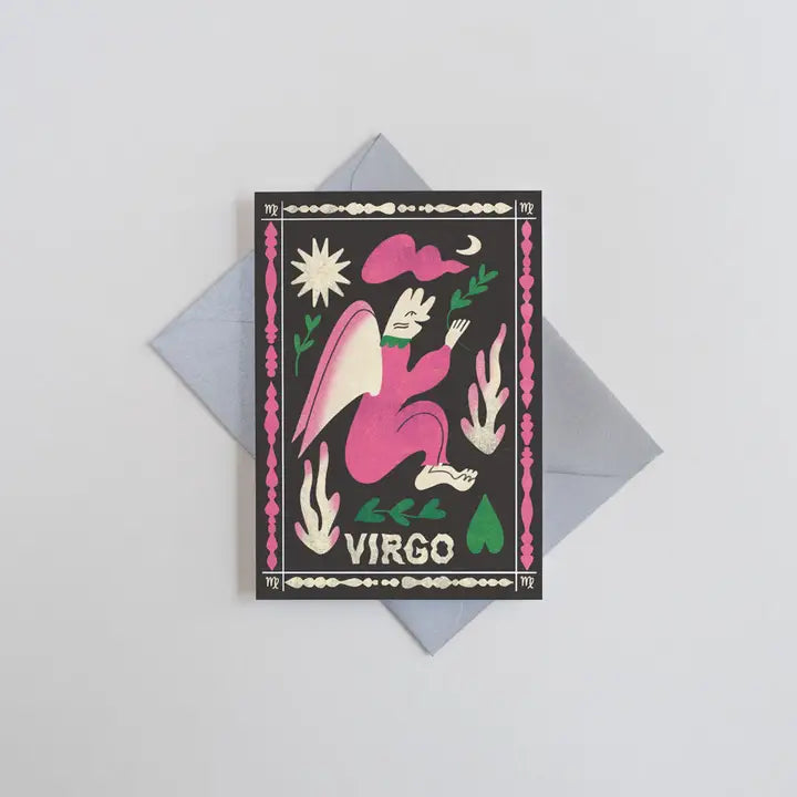 Virgo Birthday Mini Card by Printer Johnson