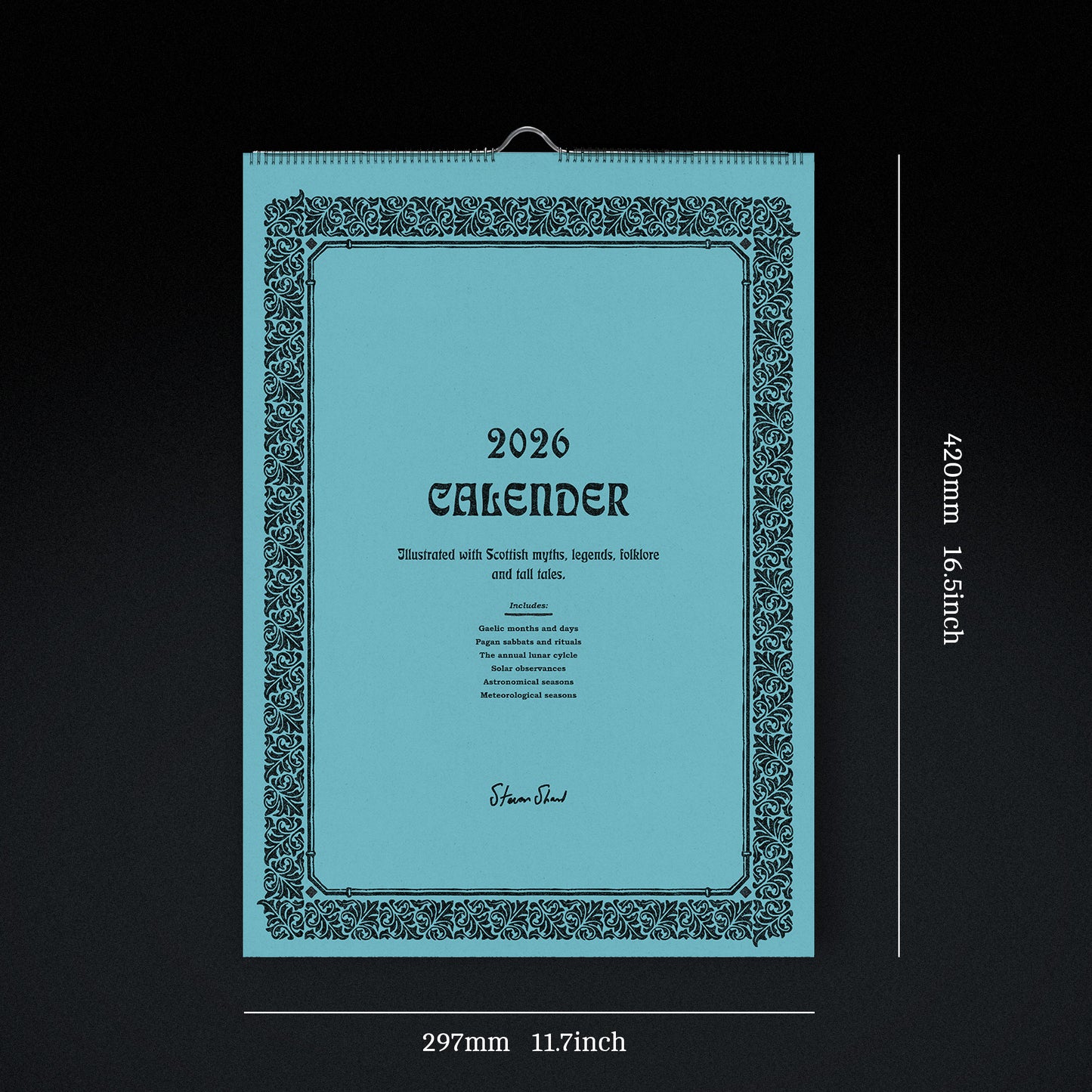 2026 Illustrated Scottish Myths, Legends and Folklore, Pagan Calendar