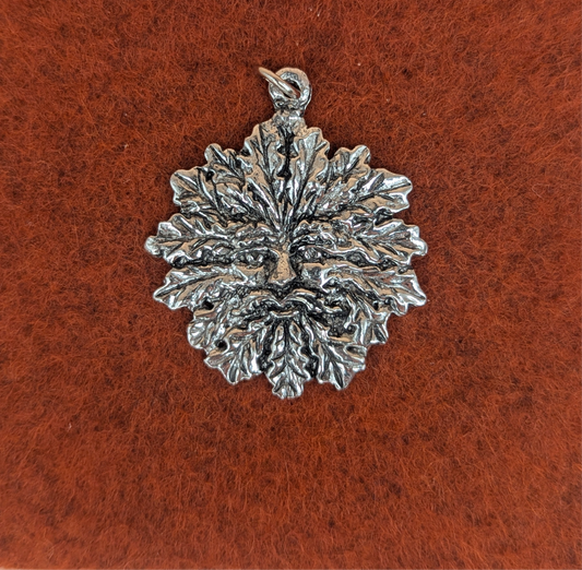 Pewter Green Man Charm