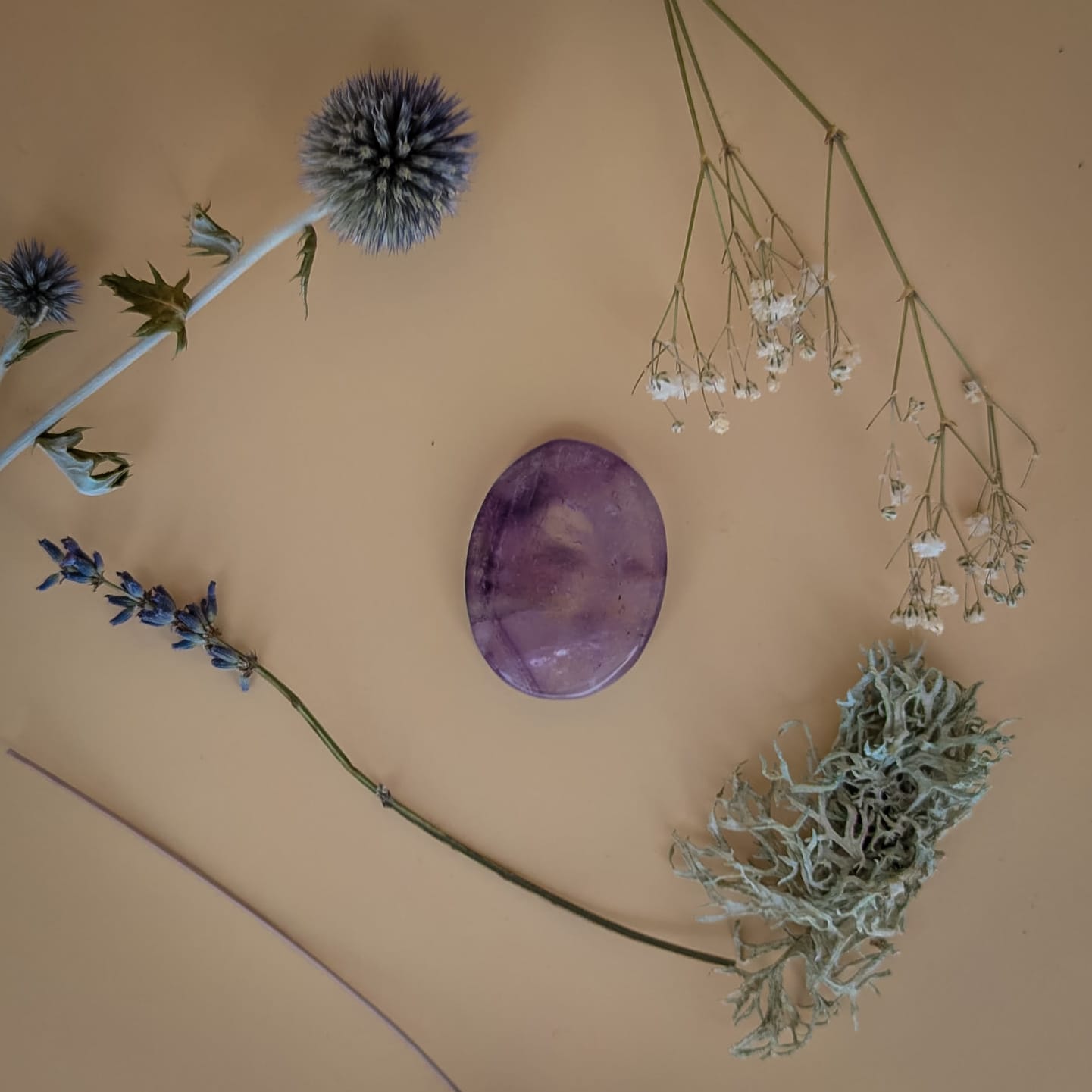 Amethyst Worry Stone