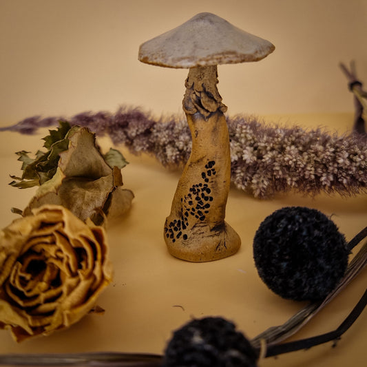 Large Mushroom Figurine