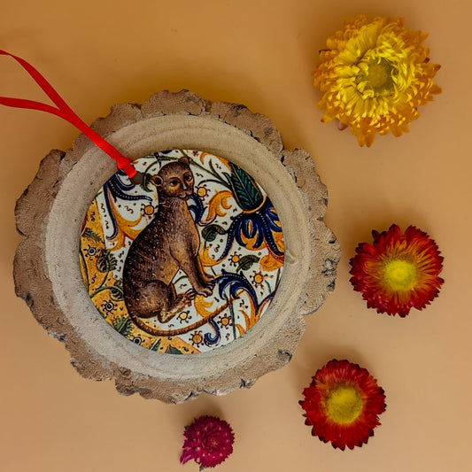 'Medieval Cat' Yule Tree Decoration