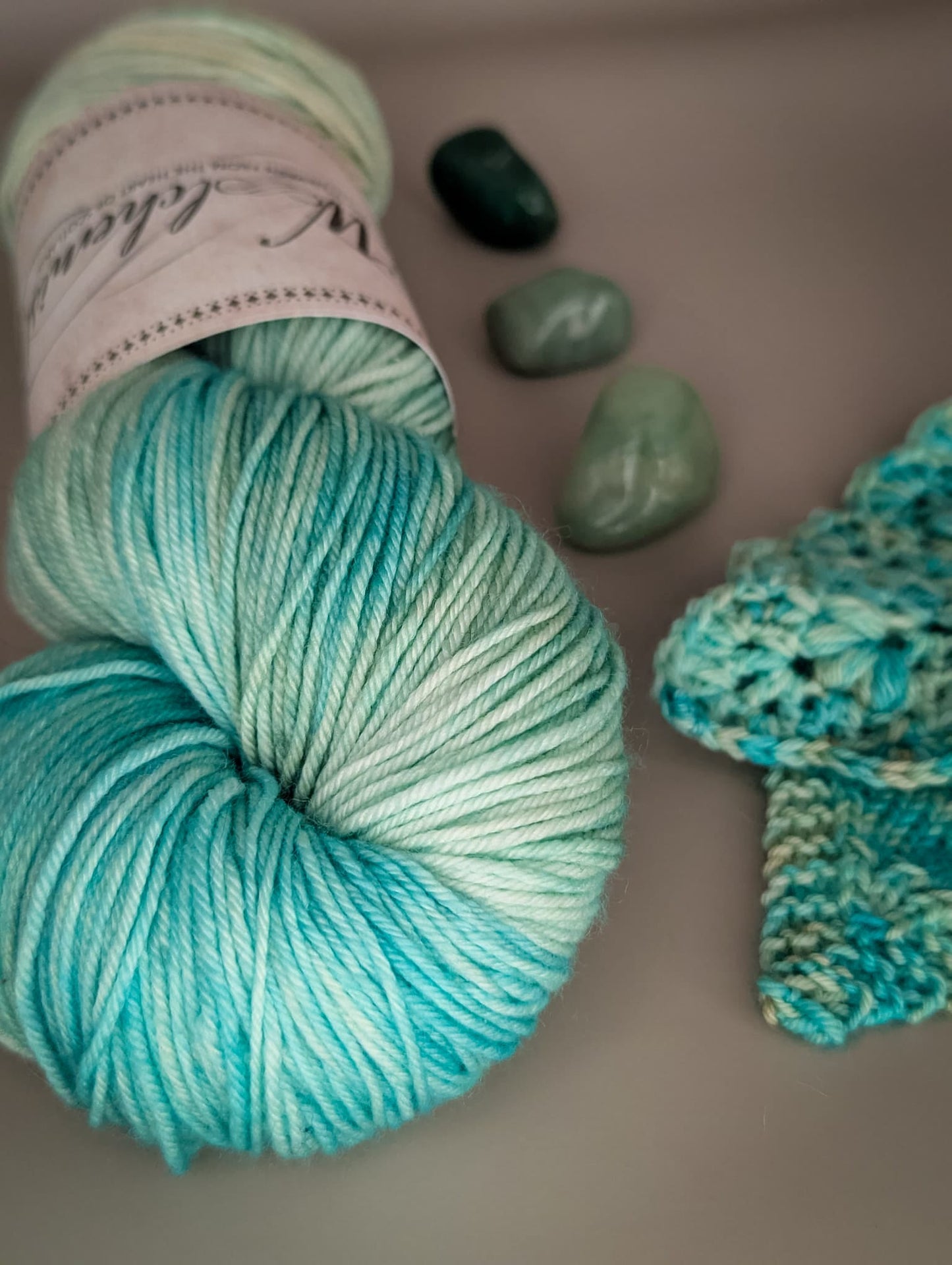 'Amazonite' - The Woolchemist Hand Dyed Yarn - 100g